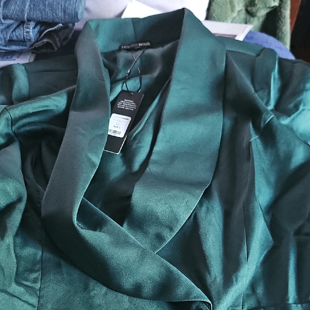 Fashion Nova Deep Teal Blazer
